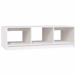 vidaXL Solid Pinewood Coffee Table Living Room Couch Sofa Table Multi Colours - white