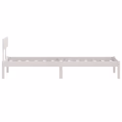 vidaXL Solid Wood Pine Bed Frame Wooden Platform Bedstead Multi Colours/Sizes - white, 90 x 190 cm - Additional view 5
