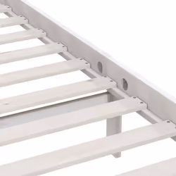 vidaXL Solid Wood Pine Bed Frame Wooden Platform Bedstead Multi Colours/Sizes - white, 135 x 190 cm - Additional view 6