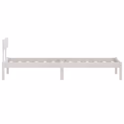 vidaXL Solid Wood Pine Bed Frame Wooden Platform Bedstead Multi Colours/Sizes - white, 90 x 200 cm - Additional view 5