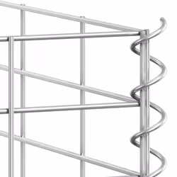 vidaXL 3x Gabion Raised Beds Iron Garden Patio Gabion Basket Planter Wall - Additional view 2
