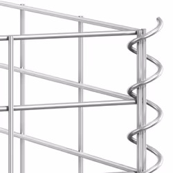 vidaXL 3x Gabion Raised Beds Iron Garden Patio Gabion Basket Planter Wall - Additional view 4