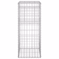vidaXL Gabion Basket Post Iron Patio Outdoor Garden Planter Gabion Post Rails