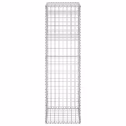 vidaXL 2x Gabion Basket Posts Iron Patio Outdoor Garden Planter Gabion Post - Additional view 4