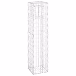 vidaXL 2x Gabion Basket Posts Iron Patio Outdoor Garden Planter Gabion Post