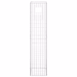 vidaXL 2x Gabion Basket Posts Iron Patio Outdoor Garden Planter Gabion Post
