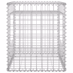 vidaXL Gabion Basket Post Iron Patio Outdoor Garden Planter Gabion Post Rails - Additional view 3