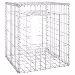 vidaXL 2x Gabion Basket Posts Iron Patio Outdoor Garden Planter Gabion Post