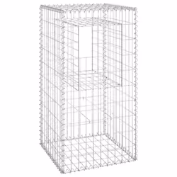 vidaXL 2x Gabion Basket Posts Iron Patio Outdoor Garden Planter Gabion Post