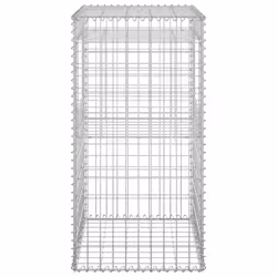 vidaXL 2x Gabion Basket Posts Iron Patio Outdoor Garden Planter Gabion Post - Additional view 4