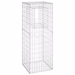 vidaXL 2x Gabion Basket Posts Iron Patio Outdoor Garden Planter Gabion Post
