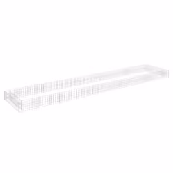 vidaXL Gabion Raised Bed Garden Basket Planter Retaining Wall Galvanised Steel - 500  x 100  x 20 cm