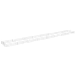 vidaXL Gabion Raised Bed Garden Basket Planter Retaining Wall Galvanised Steel - 800  x 100  x 20 cm