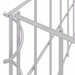 vidaXL Gabion Raised Bed Garden Basket Planter Retaining Wall Galvanised Steel - 800  x 100  x 20 cm - Additional view 4