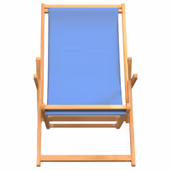 VidaXL 317697 outdoor chair Terrace Padded seat Polyester, Teak Blue