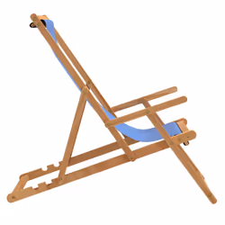 VidaXL 317697 outdoor chair Terrace Padded seat Polyester, Teak Blue - Additional view 4