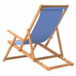 VidaXL 317697 outdoor chair Terrace Padded seat Polyester, Teak Blue - Additional view 5