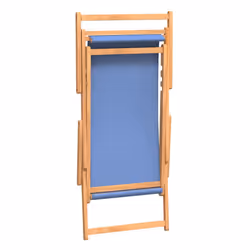 VidaXL 317697 outdoor chair Terrace Padded seat Polyester, Teak Blue - Additional view 6