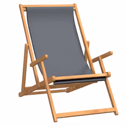 VidaXL 317698, Terrace, Padded seat, Polyester, Teak, Grey, 600 mm, 1260 mm