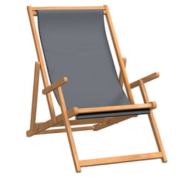 VidaXL 317698 outdoor chair Terrace Padded seat Polyester, Teak Grey