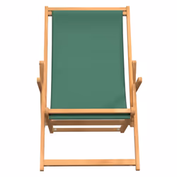VidaXL 317699 outdoor chair Terrace Padded seat Polyester, Teak Green