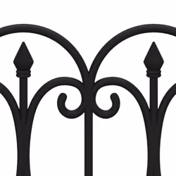 vidaXL 17x Lawn Edgings PP Outdoor Patio Garden Edge Border Fence Black/White - black - Additional view 4