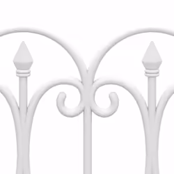 vidaXL 17x Lawn Edgings PP Outdoor Patio Garden Edge Border Fence Black/White - white - Additional view 4