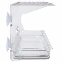 vidaXL 2x Window Bird Feeders Acrylic Birdhouse Feeding Station Seed Feeder - Additional view 4