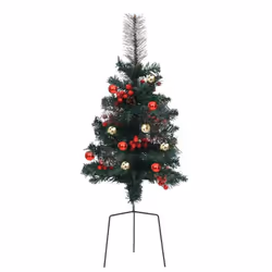 vidaXL 2x Artificial Pathway Christmas Trees 76 cm PVC Holiday Decoration