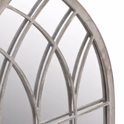 vidaXL Garden Mirror Iron for Outdoor Use Decor Black/Sand 100x45/70x30 cm - sand, 70 x 30 cm - Additional view 4