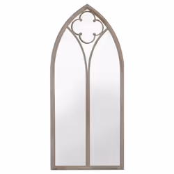 vidaXL Garden Mirror Iron for Outdoor Use Mirror Black/Sand 100x45/70x30 cm - sand, 70 x 30 cm - Additional view 2