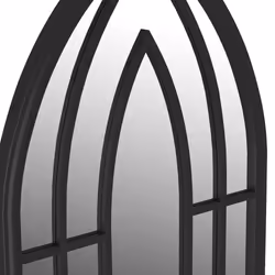 vidaXL Garden Mirror Iron for Outdoor Use Decor Black/Sand 100x45/70x30 cm - black, 70 x 30 cm - Additional view 4