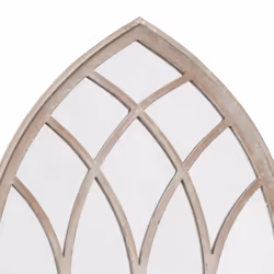 vidaXL Garden Mirror Iron for Outdoor Use Furniture Black/Sand 100x45/70x30 cm - sand, 100 x 45 cm - Additional view 3