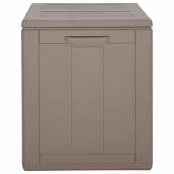 vidaXL Garden Storage Box 180L Brown PP Rattan Outdoor Terrace Chest Case - Additional view 7