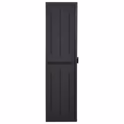 vidaXL Garden Storage Cabinet Black PP Rattan Outdoor Tool Locker Cabinet - Additional view 4