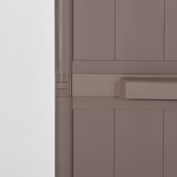 vidaXL Garden Storage Cabinet Brown PP Rattan Tool Organiser Shed Cabinet - Additional view 6