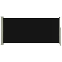 vidaXL Patio Retractable Side Awning Privacy Screen Garden Sunshade Screen - black, 140 x 300 cm
