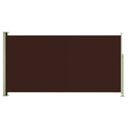 vidaXL Patio Retractable Side Awning Privacy Screen Garden Sunshade Screen - brown, 160 x 300 cm