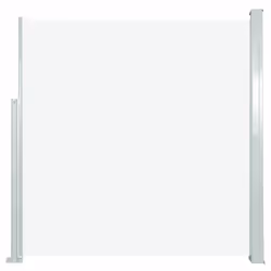 vidaXL Patio Retractable Side Awning 140x300 cm Cream Garden Privacy Screen