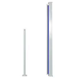 vidaXL Patio Retractable Side Awning 140x300 cm Blue Garden Privacy Screen