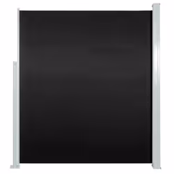 vidaXL Patio Retractable Side Awning Outdoor Privacy Screen Canopy Sunshade - black, 160 x 300 cm