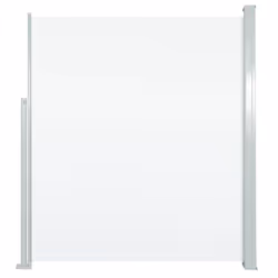 vidaXL Patio Retractable Side Awning Outdoor Privacy Screen Canopy Sunshade - cream, 160 x 300 cm