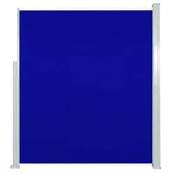 vidaXL Patio Retractable Side Awning Outdoor Privacy Screen Canopy Sunshade - blue, 160 x 300 cm