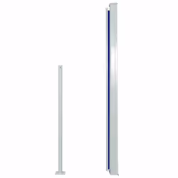 vidaXL Patio Retractable Side Awning Outdoor Privacy Screen Canopy Sunshade - blue, 160 x 300 cm