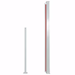 vidaXL Patio Retractable Side Awning Outdoor Privacy Screen Canopy Sunshade - red, 160 x 300 cm