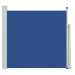 vidaXL Patio Retractable Side Awning 170x300 cm Blue Garden Privacy Screen