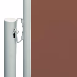 vidaXL Retractable Side Awning Garden Privacy Screen Balcony Outdoor Screen - brown, 180 x 600 cm - Additional view 2