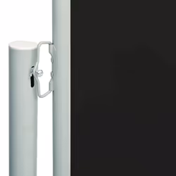 vidaXL Retractable Side Awning Garden Privacy Screen Balcony Outdoor Screen - black, 200 x 600 cm - Additional view 2