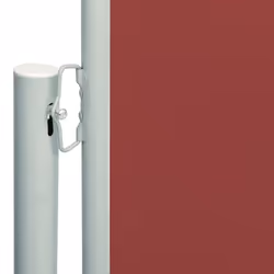 vidaXL Retractable Side Awning Garden Privacy Screen Balcony Outdoor Screen - red, 200 x 600 cm - Additional view 3