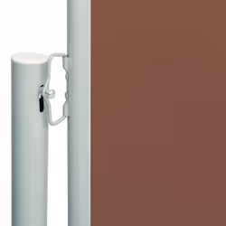 vidaXL Retractable Side Awning Garden Privacy Screen Balcony Outdoor Screen - brown, 200 x 600 cm - Additional view 2